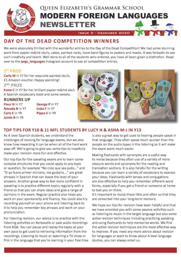 MFL Newsletter – Issue Five