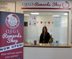 Rewards Shop QEGS Rewards Shop Window