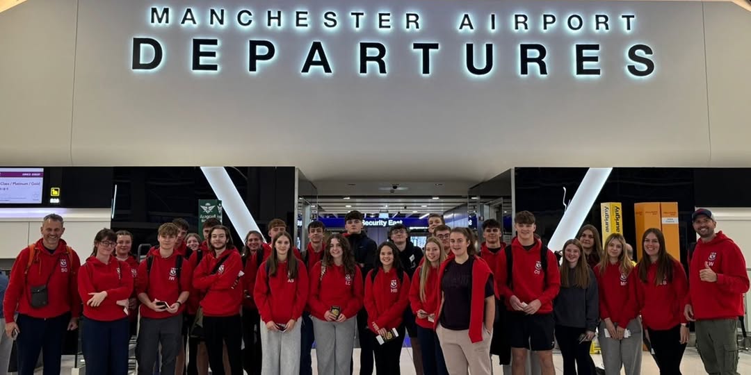 Students at an Airport