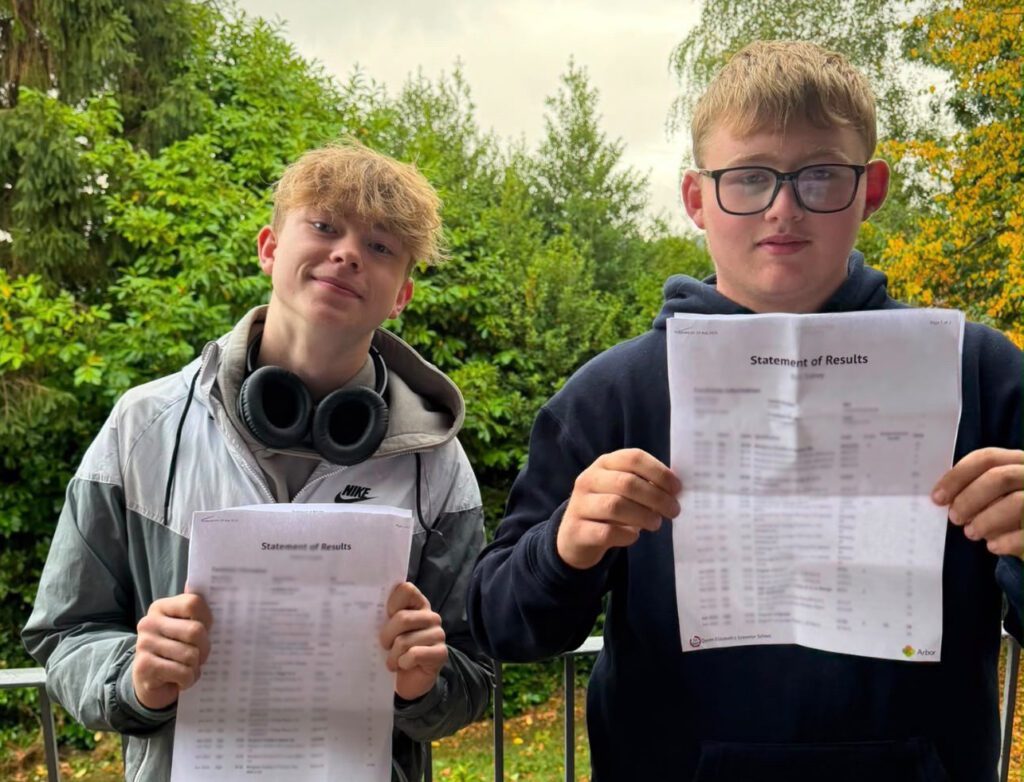 QEGS students celebrate GCSE success!